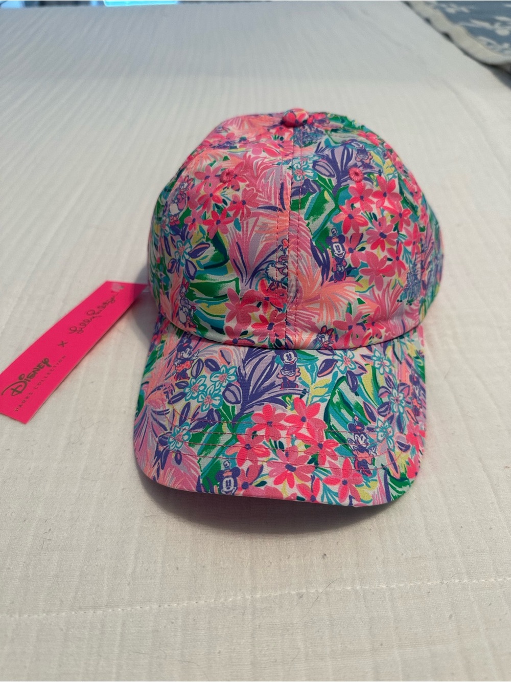 Disney+Lilly Pulitzer Tropical Floral Hidden Minnie/Daisy Ball Cap